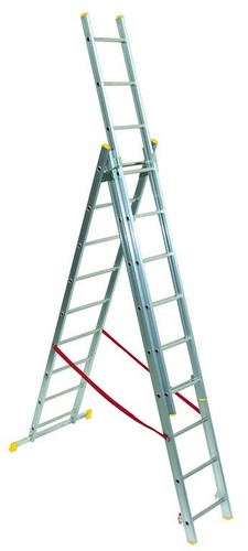 Scala alluminio tripla 3x9 - tripla,