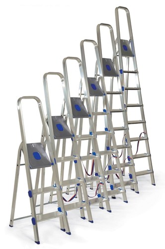 Scala sgabello alluminio 4 - -,