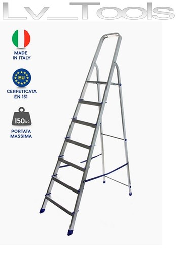 Scala alluminio gradini - scala, 9