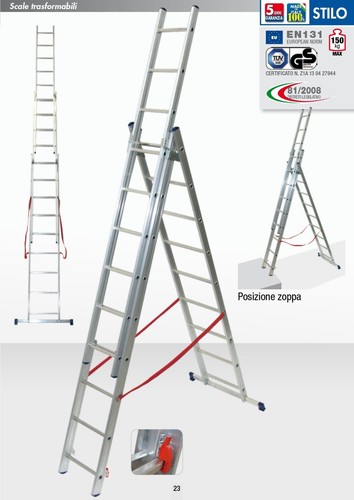 Scala alluminio telescopica - scala,
